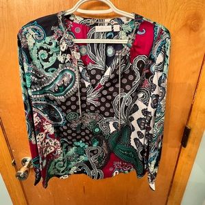 New York & Co Chain Detail Blouse